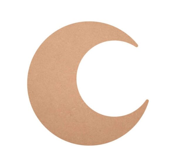 MDF Moon Shape Cutouts, Moon Blank Design