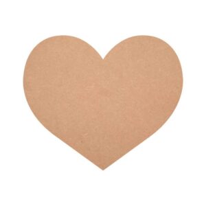 MDF Heart Shape Cutouts, Dil Blank Shapes