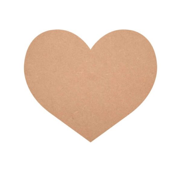 MDF Heart Shape Cutouts, Dil Blank Shapes