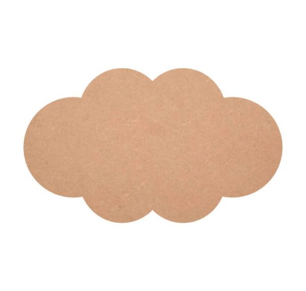 MDF Cloud Shape Cutouts, Cloud Shape Unfinished MDF