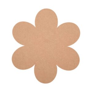 MDF Floral Pattern, Unfinished MDF Flower Cutout