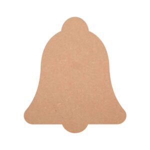 MDF Bell Shape Cutouts, Bell Design Cutout for Home Room Wall Hanging Decor