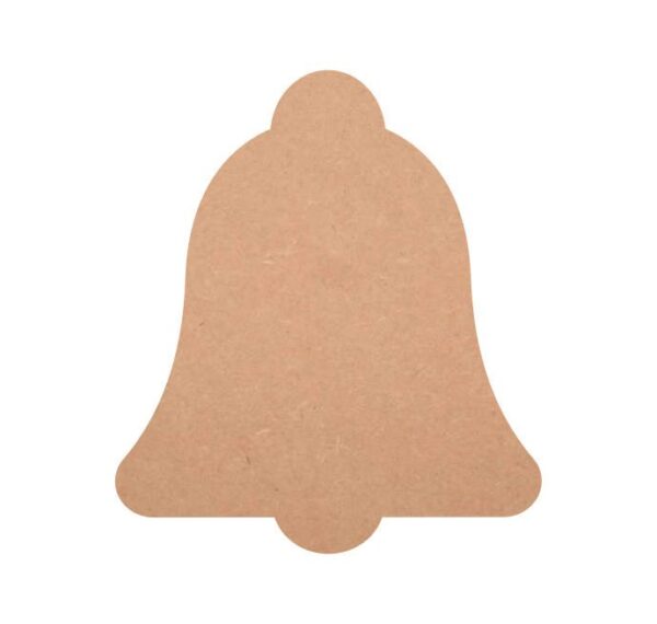 MDF Bell Shape Cutouts, Bell Design Cutout for Home Room Wall Hanging Decor