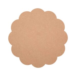 MDF Flower Shape Unfinished Cutouts, Custom MDF Shapes