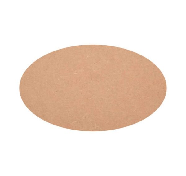 MDF Oval Shape Cutouts, Oval Design Base