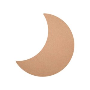 MDF Half Moon Shape Cutouts, Half Moon Blank Design