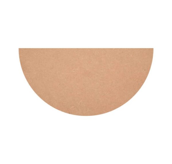 Half Circle MDF Cutouts, Half Round MDF Base