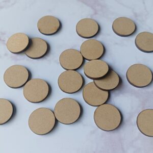 Round Circle MDF Small Cutout, Round MDF Elements - Pack of 20