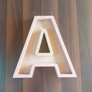 MDF Bordered Alphabets Cutouts with 16mm High Depth - 20mm Total Thickness