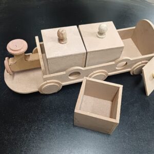 DIY MDF Unfinished Train Shape Dry Fruit Box