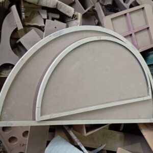 KV Crafts Unfinished Half Round Plain MDF Base - Set of 2