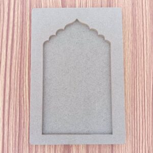 DIY Plain MDF Jharokha Base Cutout