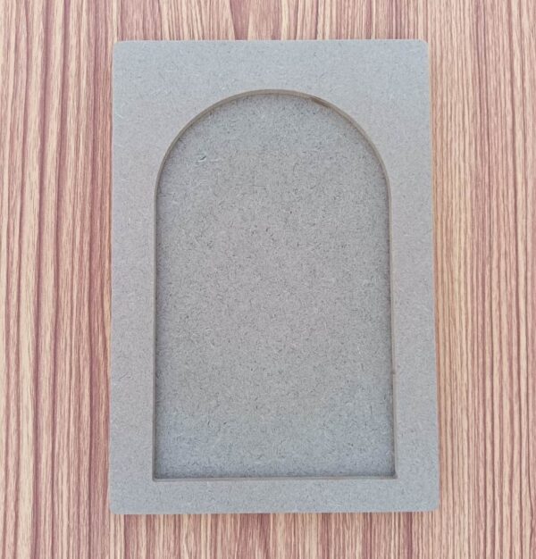 DIY Plain MDF Jharokha Base Cutout in Top Round Shape