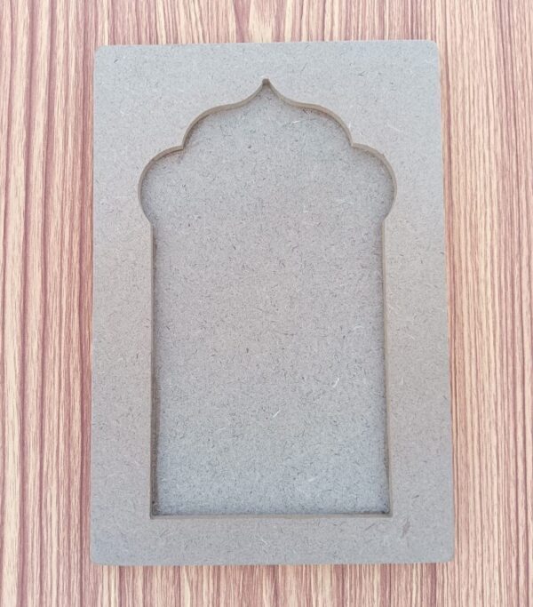 KV Crafts Plain Jharokha Base MDF Cutout
