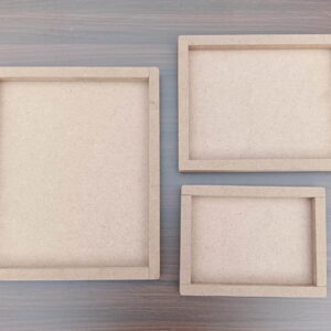 MDF Plain Rectangle Shape Base for DIY project Resin Art