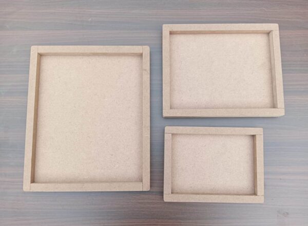 MDF Plain Rectangle Shape Base for DIY project Resin Art