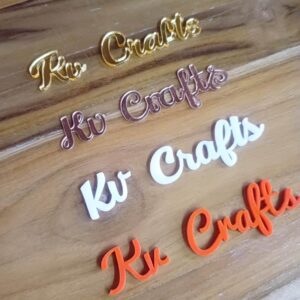 Custom Acrylic Name Cutouts, Acrylic Name Sign