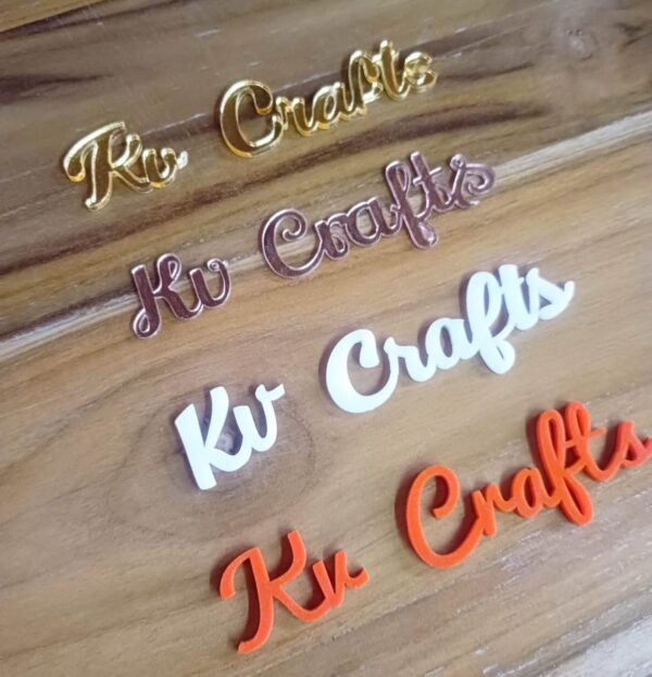 Custom Acrylic Name Cutouts, Acrylic Name Sign