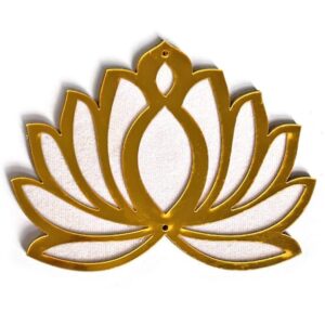 Golden Acrylic Lotus Cutout