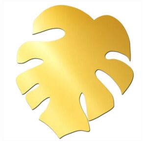 Leaf Golden Acrylic Cutout for Resin Art (Set of 5)