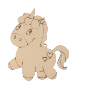MDF Baby Unicorn Cutouts for Crafts & Decor (SEUN12)