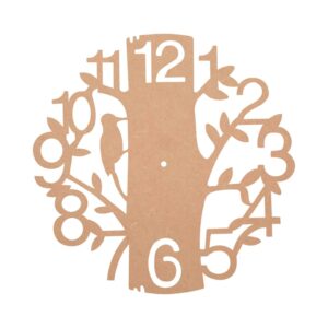 DIY MDF Bird on Tree Shape Clock Base