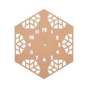DIY MDF Custom Jali Pattern Clock Base