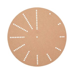 DIY MDF Custom Dot and Hole Pattern Clock Base