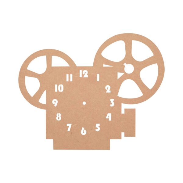 DIY MDF Video Shooting Camera Pattern Clock Base