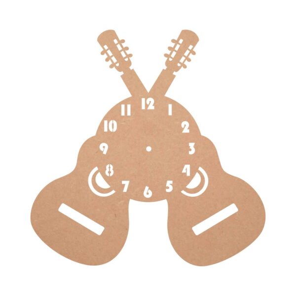 DIY MDF Guitar Style Clock Base