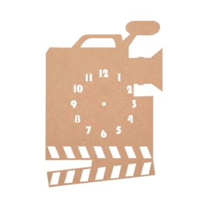 DIY MDF Camera Pattern Clock Base