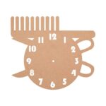 DIY MDF Barber Pattern Clock Base