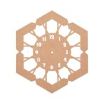 DIY MDF Hexagon Pattern Clock Base