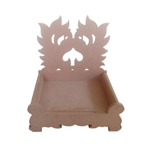 MDF Unfinished Custom Singhasan for Art Craft and Paint