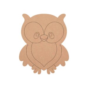 MDF Little Owl Shape Fridge Magnet