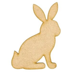 Adorable MDF Rabbit Cutouts for Crafts & Decor (SERT7)