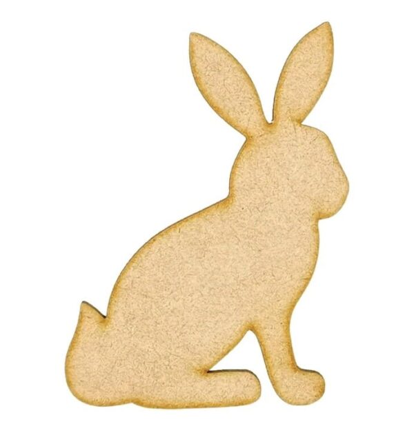 Adorable MDF Rabbit Cutouts for Crafts & Decor (SERT7)