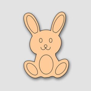 Cute & Sturdy MDF Bunny Cutouts for Art & Decor (SERT12)