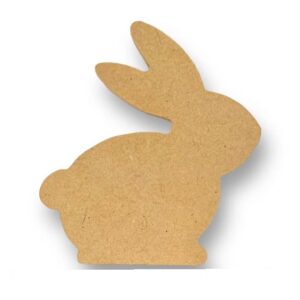 Handcrafted MDF Bunny Silhouettes – Perfect for Painting (SERT10)