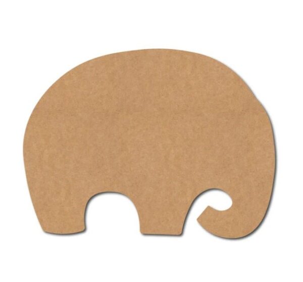 MDF Elephant Pattern Cutout (SEEL2)