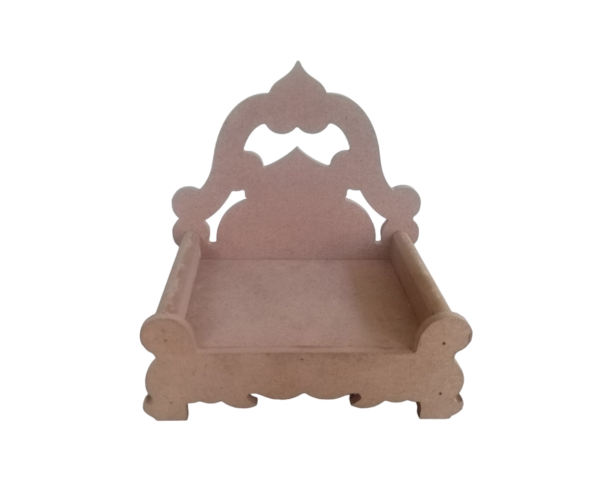 MDF Unfinished Singhasan for Laddu Gopal Ji, Kanha Ji, Thakur Ji