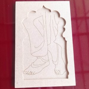 MDF Leg Pattern Pre Marked Wall Decor Designer Jharokha