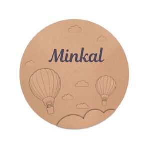 MDF Airballoon Style Baby Name Plaque