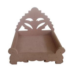 MDF Unfinished Kanha Ji Singhasan for Temple Decoration