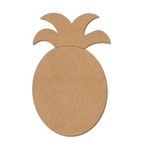 MDF Plain Pineapple Shape Cutout for DIY Projects