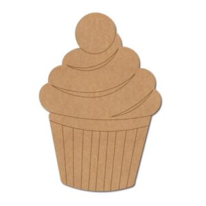 Custom Ice Cream Cup MDF Cutout for Art and Craft