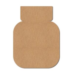 Custom Shape MDF Jar Cutout for Art and Craft