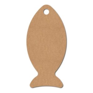 Fish Shape MDF Cutting Board Cutout for Art and Craft