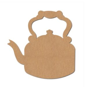 Plain Kettle Shape MDF Cutout for Art and Craft