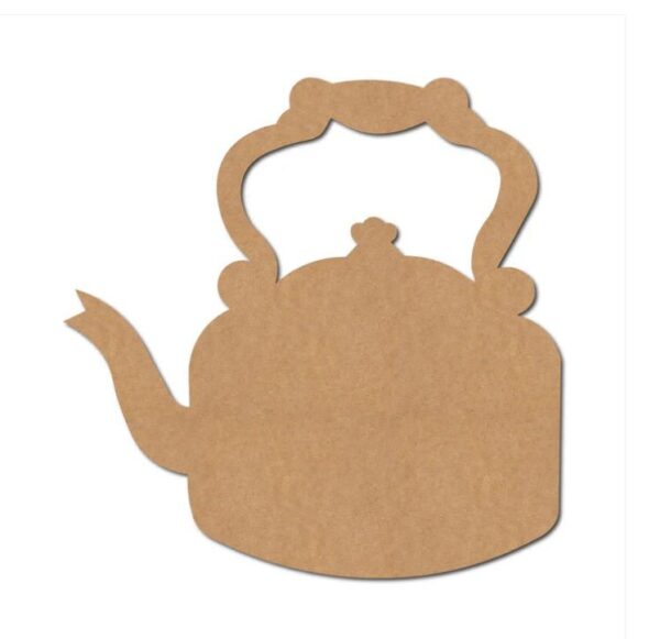 Plain Kettle Shape MDF Cutout for Art and Craft